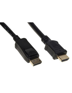 CAVO LINK DISPLAYPORT 1.2 TO HDMI 1.4, M/M, 3,0MT, 4Kx2K 30 HZ CONTATTI DORATI, NERO, LKCDPH30