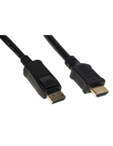 CAVO LINK DISPLAYPORT 1.2 TO HDMI 1.4, M/M, 3,0MT, 4Kx2K 30 HZ CONTATTI DORATI, NERO, LKCDPH30