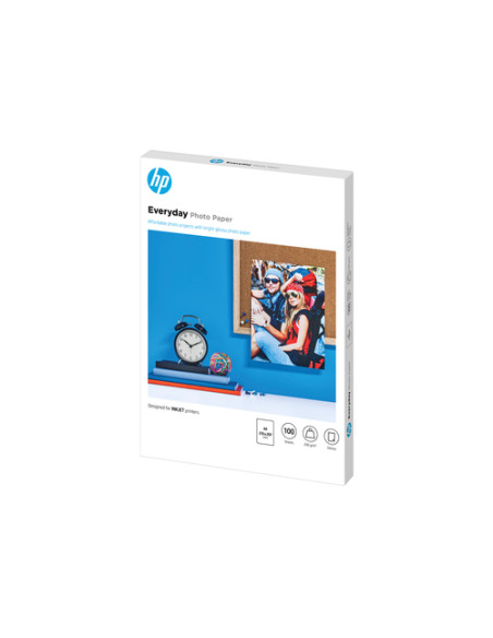 HP Carta fotografica Everyday, lucida, 200 g/m2, A4 (210 x 297 mm), 100 fogli