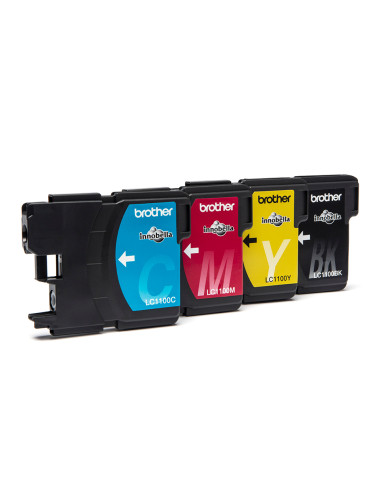 Brother LC1100VALBP cartuccia d'inchiostro 4 pz Originale Nero, Ciano, Magenta, Giallo