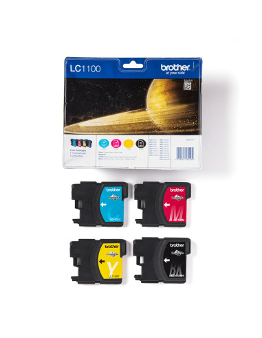 Brother LC1100VALBP cartuccia d'inchiostro 4 pz Originale Nero, Ciano, Magenta, Giallo