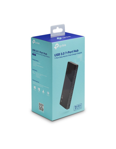 TP-Link UH700 hub di interfaccia USB 3.2 Gen 1 (3.1 Gen 1) Micro-B 5000 Mbit/s Nero