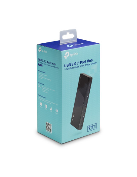 TP-Link UH700 hub di interfaccia USB 3.2 Gen 1 (3.1 Gen 1) Micro-B 5000 Mbit/s Nero