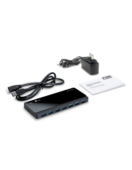 TP-Link UH700 hub di interfaccia USB 3.2 Gen 1 (3.1 Gen 1) Micro-B 5000 Mbit/s Nero