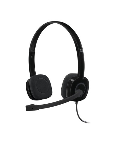 CUFFIA LOGITECH "H151" CON MICROFONO, Jack 3,5mm, NERO - 981-000589