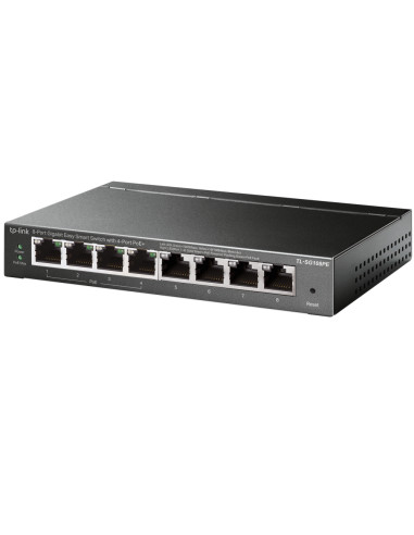 TP-Link TL-SG108PE switch di rete Gestito L2 Gigabit Ethernet (10/100/1000) Supporto Power over Ethernet (PoE) Nero