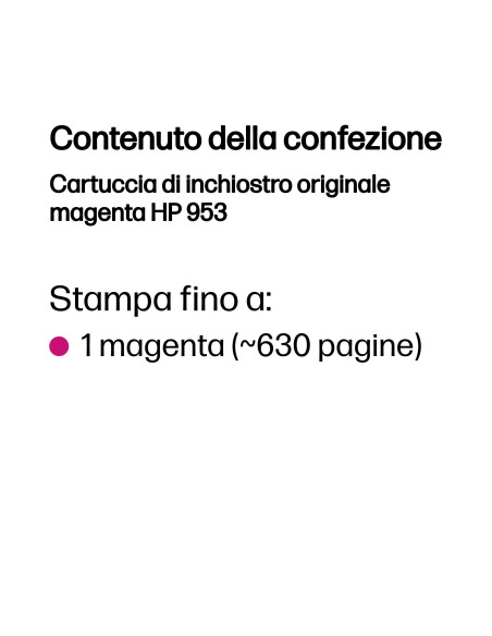 HP Cartuccia di inchiostro originale magenta 953