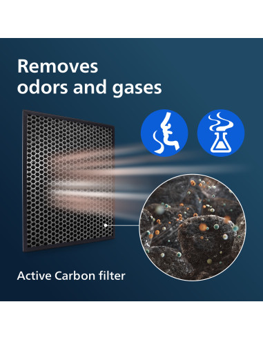 Philips Serie 1000 Riduce i TVOC* Riduce i cattivi odori Filtro Nano Protect