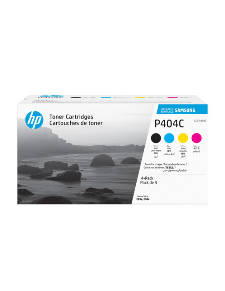 Samsung Confezione da 4 cartucce toner originali HP CLT-P404C (ciano/magenta/giallo/nero)
