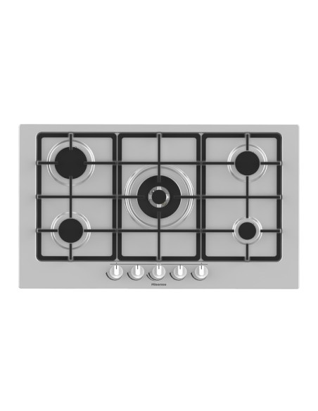 Hisense GM973XF piano cottura Acciaio inox Da incasso Gas 5 Fornello(i)