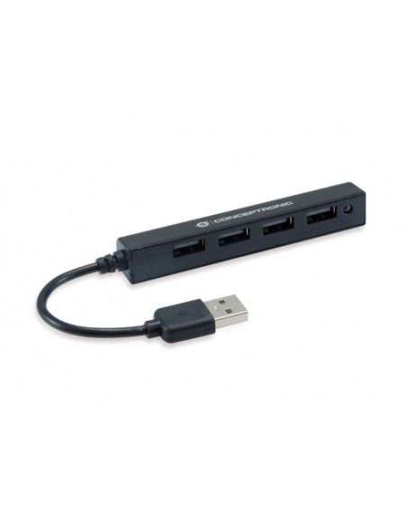 Conceptronic HUBBIES05B hub di interfaccia USB 2.0 480 Mbit/s Nero