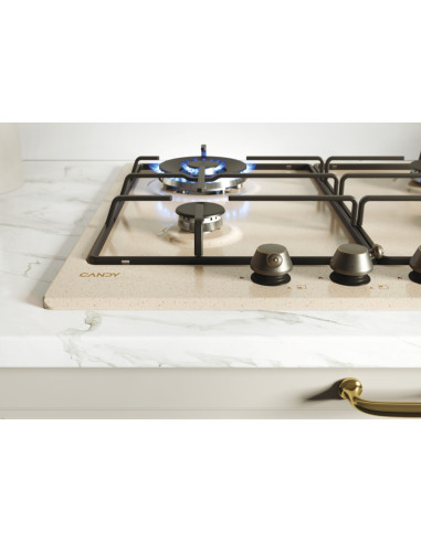 Candy Classic CHW6BRAV4WGT Avena Da incasso 60 cm Gas 4 Fornello(i)