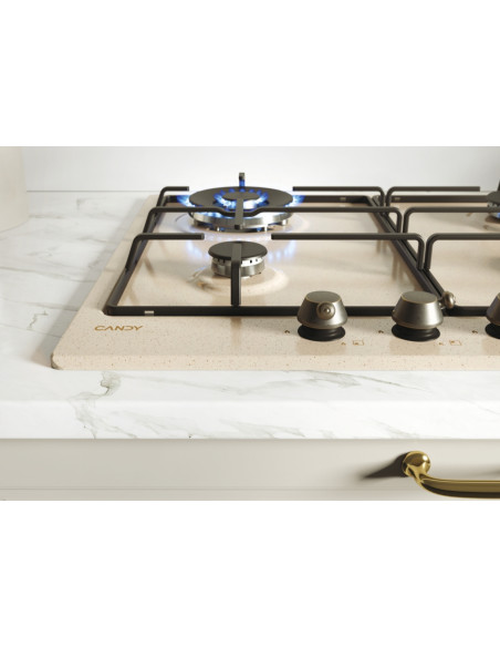 Candy Classic CHW6BRAV4WGT Avena Da incasso 60 cm Gas 4 Fornello(i)