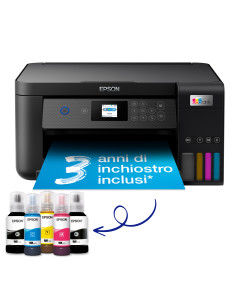 Epson EcoTank ET-2850 stampante multifunzione inkjet 3-in-1 A4, serbatoi ricaricabili alta capacità, 5 flaconi inclusi pari a 1