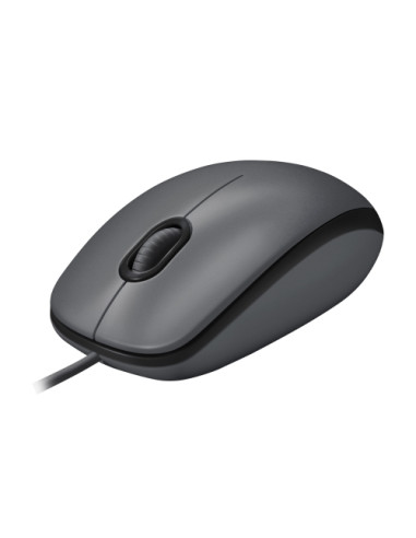 MOUSE LOGITECH M100 USB 1000 dpi 3 PULSANTI NERO Design ambidestro 910-006652