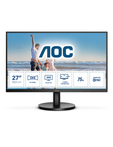 AOC Q27B3MA Monitor PC 68,6 cm (27") 2560 x 1440 Pixel Quad HD LED Nero