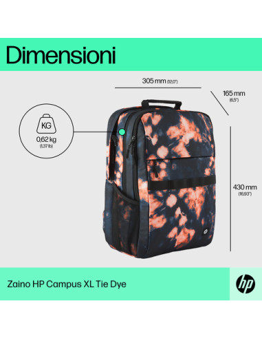 HP Zaino Campus XL Tie Dye