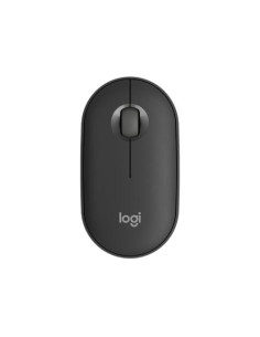 MOUSE LOGITECH "PEBBLE MOUSE 2 M350S" WIRELESS USB+BLUETOOTH Ambidestro GRAFITE BITONALE 910-007015