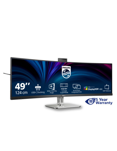 Philips Serie 5000 49B2U5900CH/00 Monitor PC 124 cm (48.8") 5120 x 1440 Pixel Dual QHD LCD Nero
