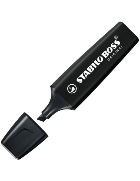 STABILO BOSS ORIGINAL evidenziatore 10 pz Punta smussata Nero