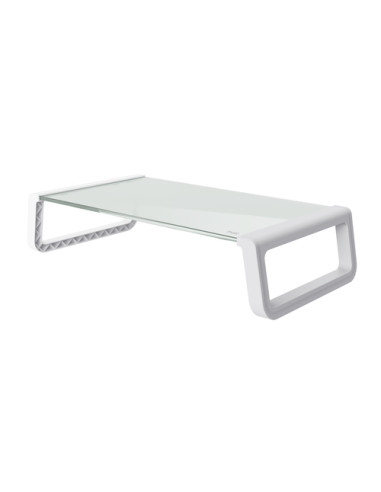 Trust 25351 Supporti a parete per TV Scrivania Trasparente, Bianco