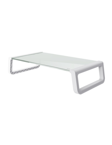Trust 25351 Supporti a parete per TV Scrivania Trasparente, Bianco