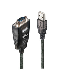 Lindy 42686 cavo seriale Nero 1,1 m USB tipo A DB-9