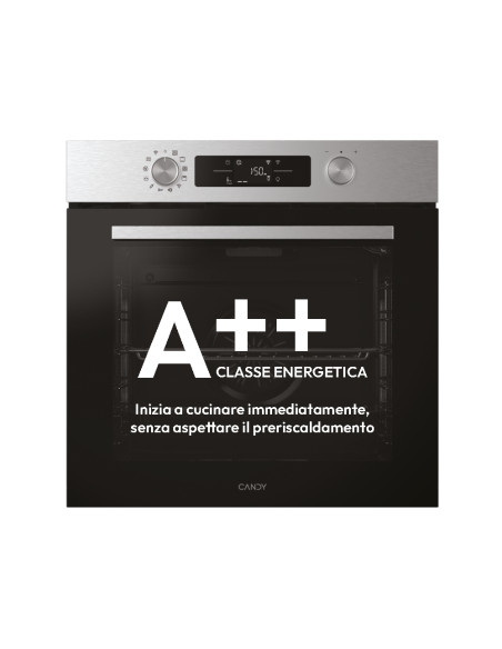Candy Moderna CA6 N3B1HTX 78 L Nero, Acciaio inox