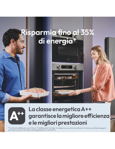 Candy Moderna CA6 N3B1HTX 78 L Nero, Acciaio inox