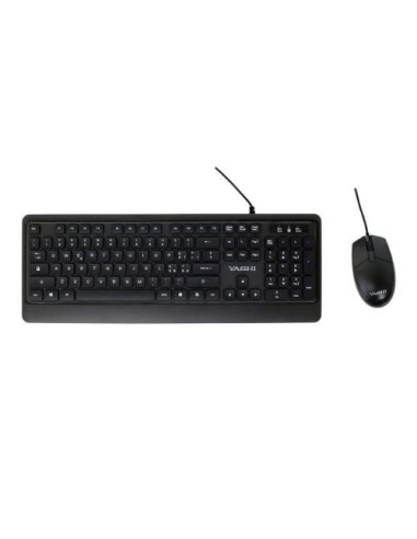 Yashi Professional Multimedia Soft Keyboard & Mouse USB KIT - Black - ITA - MY539