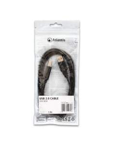 Atlantis Land P019-UB2-ABMM-2 cavo USB 1,8 m USB 2.0 USB A USB B Nero 2