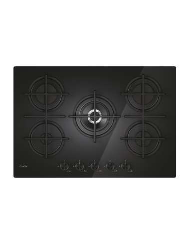 Candy CVG74WTB Nero Da incasso 75 cm Gas 5 Fornello(i)
