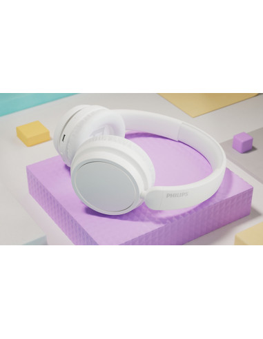 Philips Serie 5000 TAH5209WT/00 cuffia e auricolare Wireless A Padiglione Musica e Chiamate Bluetooth Bianco
