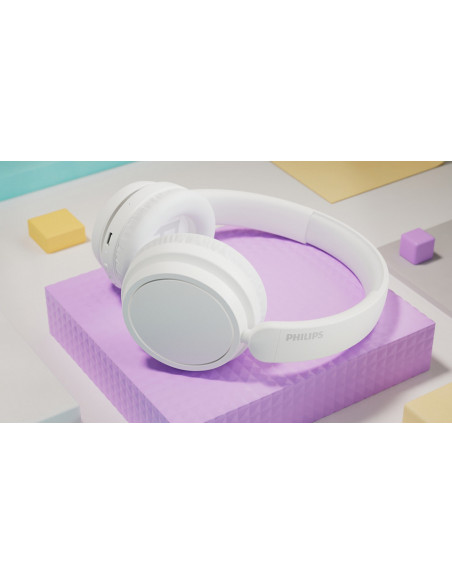 Philips Serie 5000 TAH5209WT/00 cuffia e auricolare Wireless A Padiglione Musica e Chiamate Bluetooth Bianco