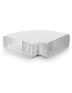 Curva cappa Airforce AFC4043003 90 orizzontale per tubo piatto Bianco