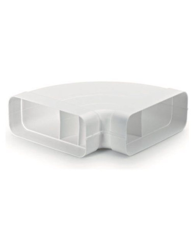 Curva cappa Airforce AFC4043003 90 orizzontale per tubo piatto Bianco