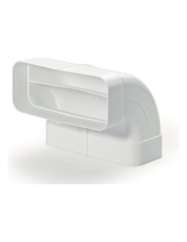 Curva cappa Airforce AFC4043004 90 verticale per tubo piatto Bianco