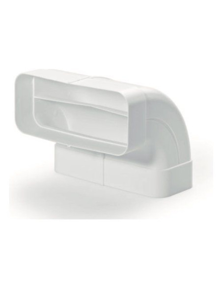 Curva cappa Airforce AFC4043004 90 verticale per tubo piatto Bianco