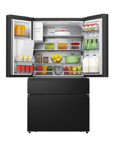 Hisense RF728N4SAFE frigorifero side-by-side Libera installazione 560 L Nero