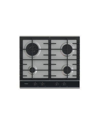 Haier Series 4 HAHG6BR4XH Acciaio inox Da incasso 59.5 cm Gas 4 Fornello(i)