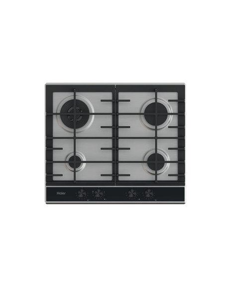 Haier Series 4 HAHG6BR4XH Acciaio inox Da incasso 59.5 cm Gas 4 Fornello(i)