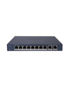 HIKVISION SWITCH L2, SMART MANAGED, 8 GIGABIT RJ45 POE PORTS, 2 GIGABIT RJ45 PORT, 802.3AF/AT, POE P