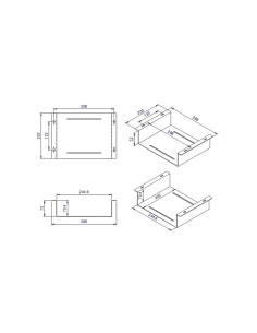 ROLINE ALLOGGIO SOTTOSCRIVANIA PER KVM/NUC/MINIPC/APPLE MAC MINI