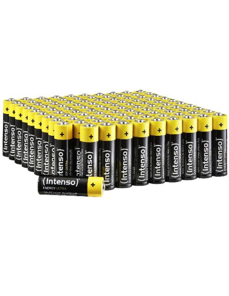 AA LR6 PLASTIC BOX 100PZ.