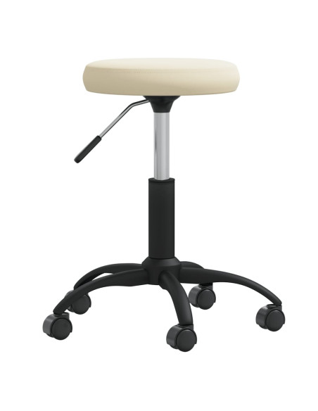 Sgabello da Massaggio in Velluto Crema