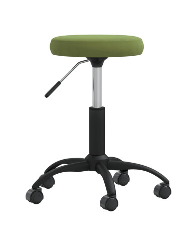 Sgabello da Massaggio in Velluto Verde Chiaro