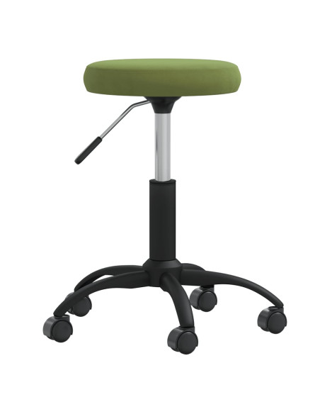 Sgabello da Massaggio in Velluto Verde Chiaro