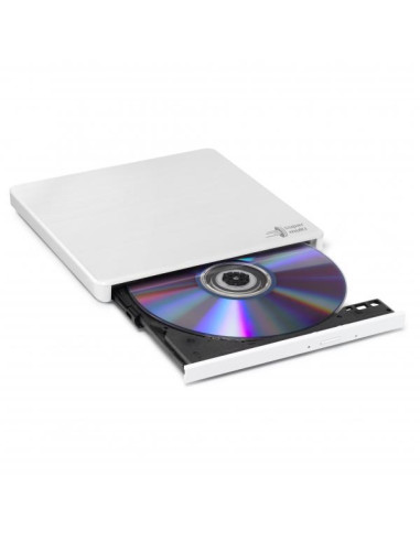 Hitachi-LG Slim Portable DVD-Writer lettore di disco ottico DVD±RW Bianco