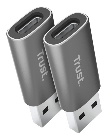 Trust Calyx USB Type-C USB Type-A Grigio