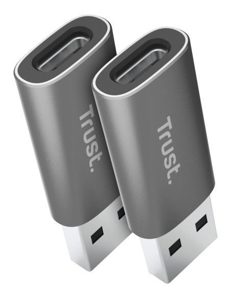 Trust Calyx USB Type-C USB Type-A Grigio